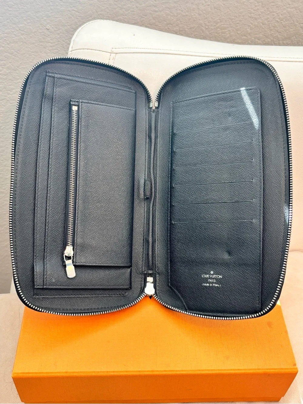 Louis Vuitton Taiga Atoll Travel Organizer Clutch Wallet